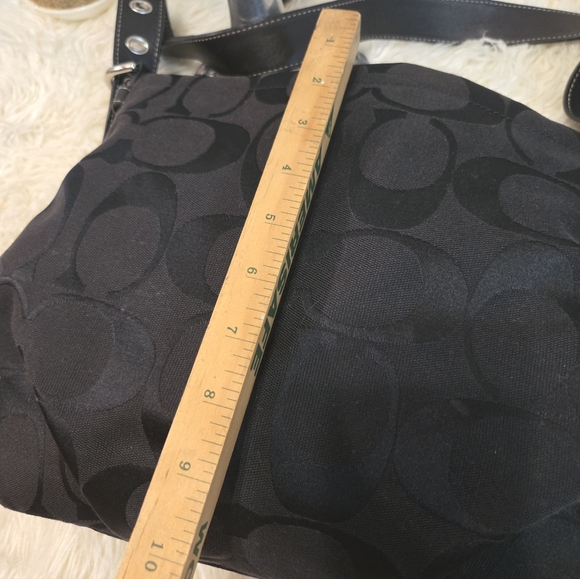 Black Shoulder Bag with Silver Accents - Picture 13 of 13